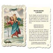 Saint Christopher Holy Card w/Gold Edges 50 Pack