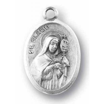 Saint Clare Oxidized Medal (Pack of 25) -  - 1086-426