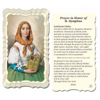 50pk - Saint Dymphna Prayer-Card - (Pack of 50)