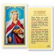 25pk - Saint Elizabeth for Widows and Widowers Laminated Holy Card  Pk 25