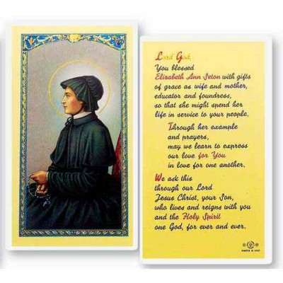 Saint Elizabeth Seton 2 x 4 inch Holy Cards (50 Pack) - 846218014886 - E24-436