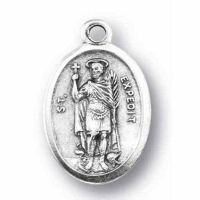 Saint Expedite Silver Oxidized Medal (25 Pack)