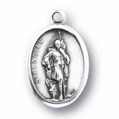 Saint Florian Silver Oxidized Medal (25 Pack) - 846218077379 - 1086-440