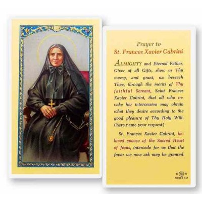 Saint Francis Cabrini Holy Card - (Pack Of 31) -  - E24-442