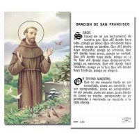 100pk - Saint Francis Of Assisi Prayer-Card w/Gold Edges 100 Pack