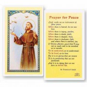 25pk - Saint Francis Prayer for Peace Laminated Holy Card  Pk 25