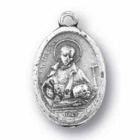 Saint Gabriel Passionist Silver Oxidized Medal (25 Pack)