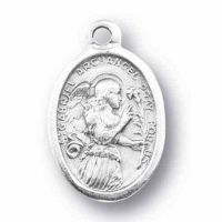 Saint Gabriel Silver Oxidized Medal (25 Pack)