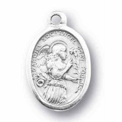 Saint Gabriel Silver Oxidized Medal (25 Pack) - 846218077409 - 1086-445