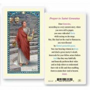 25pk - Saint Genesius Laminated Holy Card  Pk 25