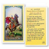 25pk - Prayer to Saint George Laminated Holy Card  Pk 25