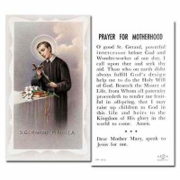 100pk - Saint Gerard 2 x 4 inch Prayer-Card - (Pack of 100)