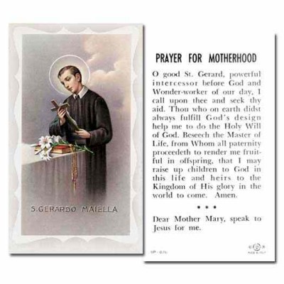 Saint Gerard 2 x 4 inch Holy Card - (Pack of 100) - 846218001626 - 5P-076