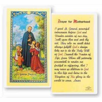 25pk - Saint Gerard Motherhood Prayer Laminated Holy Card  Pk 25