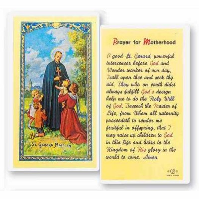 Saint Gerard Motherhood 2 x 4 inch Holy Card (50 Pack) - 846218016163 - E24-618