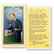 25pk - Saint Gerard Thanksgiving Prayer Laminated Holy Card  Pk 25