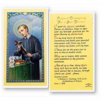 25pk - Saint Gerard Thanksgiving Prayer Laminated Holy Card  Pk 25