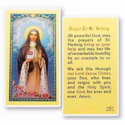 Saint Hedwig 2 x 4 inch Holy Card (50 Pack) - 846218014787 - E24-449