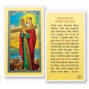 25pk - Prayer to Saint Helen Laminated Holy Card  Pk 25