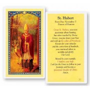 25pk - Prayer to Saint Hubert Laminated Holy Card  Pk 25