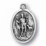 Saint Hubert Silver Oxidized Medal (25 Pack)