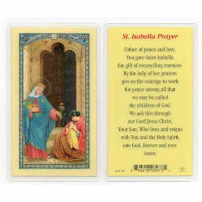 Saint IsaBella 2 x 4 inch Holy Card (50 Pack) - 846218039735 - E24-451