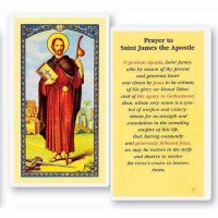 25pk - Prayer to Saint James Laminated Holy Card  Pk 25