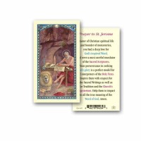 25pk - Saint Jerome Laminated Holy Card  Pk 25