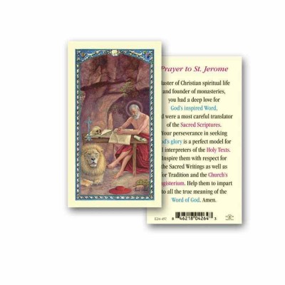 Saint Jerome 2 x 4 inch Holy Card (2 Pack) - 846218042643 - E24-457