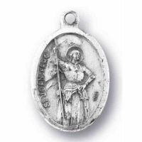 Saint Joan Of Arc Silver Oxidized Medal (25 Pack)