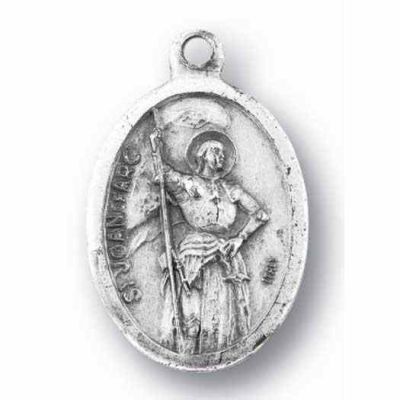 Saint Joan Of Arc Silver Oxidized Medal (25 Pack) - 846218077454 - 1086-460