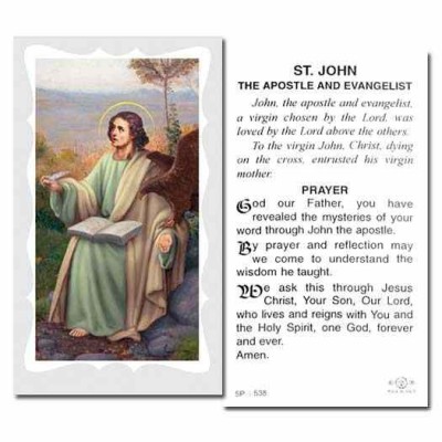 Saint John 2 x 4 inch Holy Card - (Pack of 100) - 846218001664 - 5P-470