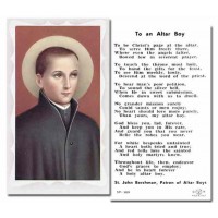 100pk - Saint John Berchman Prayer-Card w/Gold Edges 100 Pack