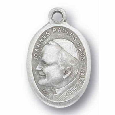 Saint John Paul II Silver Oxidized Medal (25 Pack) - 846218077775 - 1086-570