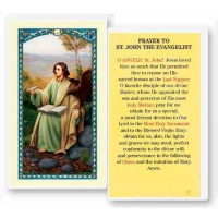 25pk - Prayer to Saint John Evangelist Laminated Holy Card  Pk 25