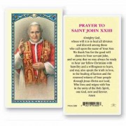 25pk - Saint John XXIII Laminated Holy Card  Pk 25