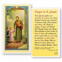 25pk - Saint Joseph Laminated Holy Card  Pk 25