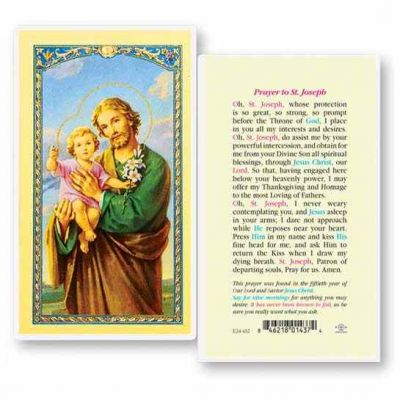 Saint Joseph - 50th Year Our Lord 2 x 4 inch Holy Card (50 Pack) - 846218014374 - E24-632