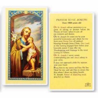 25pk - Saint Joseph Over 1900 Years Old Laminated Holy Card  Pk 25