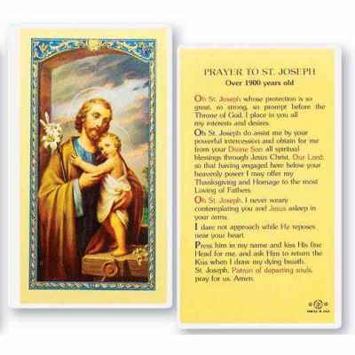 Saint Joseph Prayer 2 x 4 inch Holy Card (50 Pack) - 846218014213 - E24-630