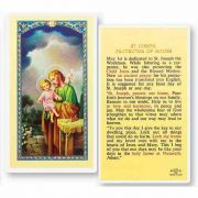 Saint Joseph - Protector Of Homes 2 x 4 inch Holy Card (50 Pack)