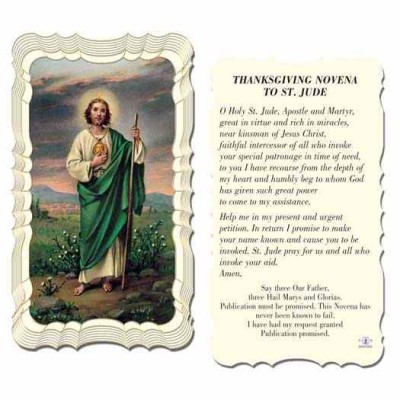 Saint Jude - 2 x 4 inch Holy Card - 846218008809 - G50-321 Saint Jude - 2 x 4 inch Holy Card - 846218008809 - G50-321
