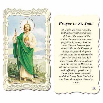 Saint Jude 2 x 4 inch Holy Card - (Pack of 50) - 846218006225 - G50-320
