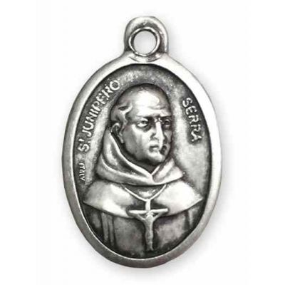 Saint Junipero Serra Antique Silver Zinc Medal (Pack of 25) -  - 1086-465