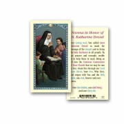 25pk - Saint Katharine Drexel Laminated Holy Card  Pk 25
