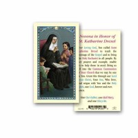 25pk - Saint Katharine Drexel Laminated Holy Card  Pk 25