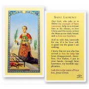 25pk - Prayer to Saint Lawrence Laminated Holy Card  Pk 25