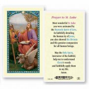 25pk - Saint Luke with a Prayer Laminated Holy Card  Pk 25