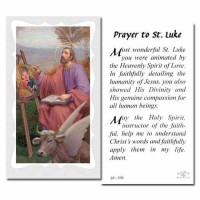 100pk - Saint Luke - 2x4 inch Prayer-Cards - (Pack of 100)