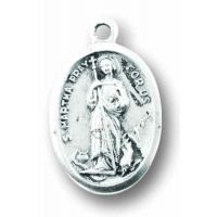 Saint Martha Oxidized Medal (Pack of 25)